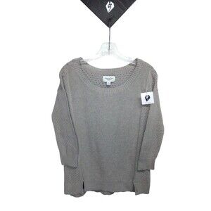 American Eagle Outfitters Taupe 3 Quarter Sleeve Sweater Size SP